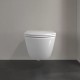 Подвесной унитаз Villeroy&Boch Subway 3.0 Universo TwistFlush безободковый, с сиденьем микролифт, альпийский белый, 4670T901