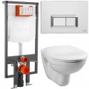 Инсталляция с унитазом Vitra Normus, крышка стандарт, клавиша хром глянцевый, 9773B003-7200