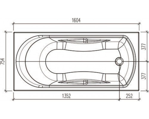 Ванна Eurolux Onta E1016075027 160 х 75 см