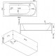 Ванна акриловая Bas Стайл, 160 х 70 см, белый, В 00034