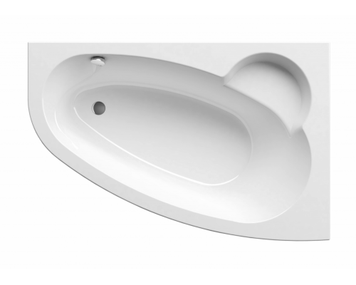 Акриловая ванна Ravak Asymmetric 170 x 110 см, с опорой и фронтальной панелью, правая, белая, C491000000