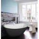 Ванна акриловая Azario Easton 180 x 82 см, белая с черными внешними стенками, AZ1337B