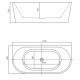 Ванна акриловая Bolu BL-326S/170, 170 x 80 см, слив-перелив в комплекте, белый