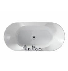 Ванна акриловая Bolu BL-326S/170, 170 x 80 см, слив-перелив в комплекте, белый