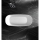 Ванна акриловая Abber 150 х 75 x 58 см, отдельностоящая, белая, AB9368-1.5