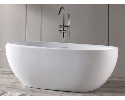 Ванна акриловая Abber 170 х 80 x 60 см, отдельностоящая, белая, AB9285