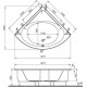 Ванна акриловая Vitra Neon 140 x 140 см, 52290001000