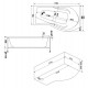 Ванна акриловая Bas Капри, 170 х 94,5 см, левая/правая, В 00015/В 00016