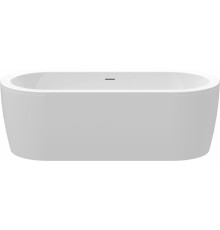 Ванна акриловая Cezares Slim Central, 180 х 80 см, отдельностоящая, белая фронтальная панель, чаша белая, SLIM CENTRAL-180-80-60-W37-SET