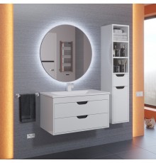 Зеркало для ванной с подсветкой Uperwood Modul (65*65 см, бесконтактный сенсор, антизапотевание, круглое, холодная подсветка)