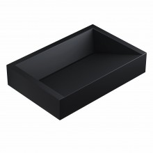 Раковина для ванной комнаты накладная Uperwood Mariana (60*40 см, прямоугольная, черный)