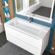 Раковина для ванной Uperwood Olivia 100 см, белая глянцевая