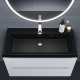 Раковина кварцевая для ванной Uperwood Classic Quartz (100 см, черная матовая, космос)