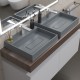 Раковина для ванной накладная кварцевая Uperwood Tanos Quartz (50 см, прямоугольная, с декоративной накладкой, бетон)