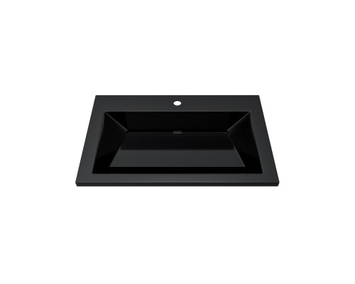 Раковина для ванной Uperwood Olivia 70 см, черная глянцевая Раковина для ванной Uperwood Olivia 70 см, черная глянцевая
