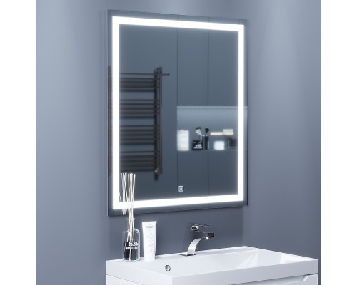 Зеркало для ванной с подсветкой Uperwood Tanos (70*80 см, LED подсветка, сенсорный выключатель, антизапотевание)