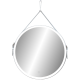 Зеркало для ванной с подсветкой Uperwood Round (80 см, LED подсветка, сенсор, белый ремень)