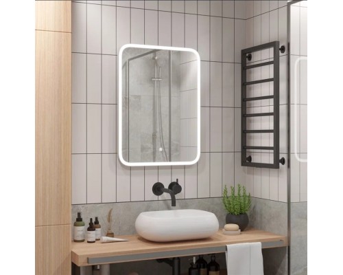 Зеркало для ванной с подсветкой Uperwood Foster (70*80 см, LED подсветка, сенсорный выключатель, антизапотевание)