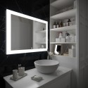Зеркало для ванной с подсветкой Uperwood Barsa (70*80 см, LED подсветка, сенсорный выключатель, антизапотевание)