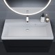 Раковина кварцевая для ванной Uperwood Classic Quartz (100 см, белая матовая, жасмин)