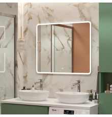 Зеркало для ванной с подсветкой Uperwood Foster (90*80 см, LED подсветка, сенсорный выключатель, антизапотевание)