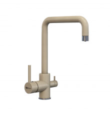 Смеситель для кухни Uperwood UPD-004 (08, с фильтром для питьевой воды, вороненая сталь/лён)