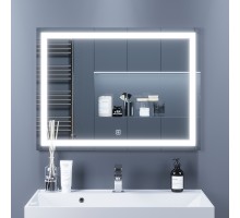 Зеркало для ванной с подсветкой Uperwood Tanos (80*80 см, LED подсветка, сенсорный выключатель, антизапотевание)