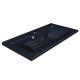 Раковина для ванной полувстраиваемая Uperwood Elen (90 см, с декоративной накладкой, черный металл)