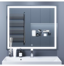 Зеркало для ванной с подсветкой Uperwood Tanos (90*80 см, LED подсветка, сенсорный выключатель, антизапотевание)