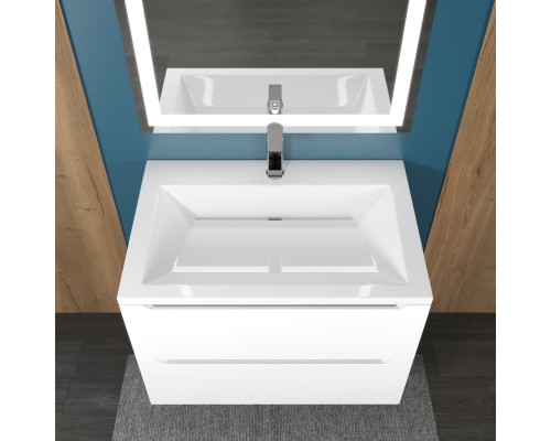 Раковина для ванной Uperwood Olivia 70 см, белая глянцевая Раковина для ванной Uperwood Olivia 70 см, белая глянцевая