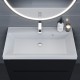 Раковина кварцевая для ванной Uperwood Classic Quartz (80 см, белая матовая, жасмин)