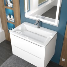 Раковина для ванной Uperwood Olivia 70 см, белая глянцевая