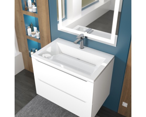 Раковина для ванной Uperwood Olivia 70 см, белая глянцевая Раковина для ванной Uperwood Olivia 70 см, белая глянцевая