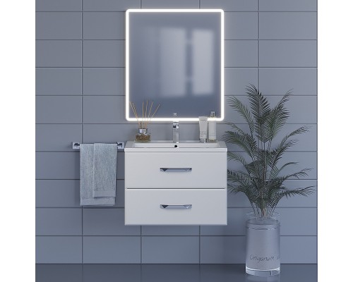 Зеркало для ванной с подсветкой Uperwood Foster (70*80 см, LED подсветка, сенсорный выключатель, антизапотевание)
