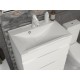 Раковина для ванной полувстраиваемая Uperwood Elen (70 см, с декоративной накладкой, белая)