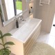 Раковина для ванной полувстраиваемая Uperwood Barsa (100 см, прямоугольная, белая)