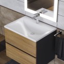 Раковина для ванной полувстраиваемая Uperwood Self 60 см, белая глянцевая Раковина для ванной полувстраиваемая Uperwood Self 60 см, белая глянцевая