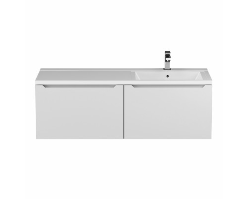 Тумба с раковиной Uperwood Tanos-Cosmos 120 см, подвесная, правая, белый Тумба с раковиной Uperwood Tanos-Cosmos 120 см, подвесная, правая, белый