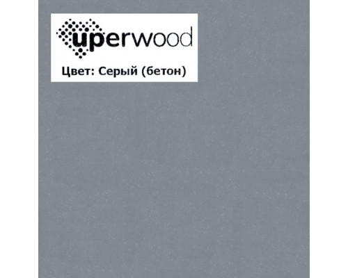 Раковина для ванной кварцевая Uperwood Lotus Quartz 80х50х13 см, серая матовая, бетон