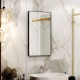 Зеркало для ванной с подсветкой Uperwood Vizo (40*70 см, черный профиль)