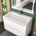Раковина для ванной полувстраиваемая Uperwood Infinity 80х45х14 см, белая глянцевая Раковина для ванной полувстраиваемая Uperwood Infinity 80х45х14 см, белая глянцевая