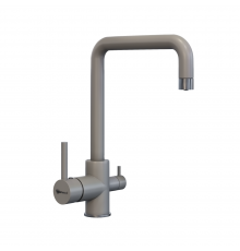Смеситель для кухни Uperwood UPD-004 (07, с фильтром для питьевой воды, вороненая сталь/дым)