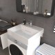 Раковина для ванной над стиральной машиной Uperwood Top (60*55 см, белая глянцевая)