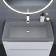 Раковина кварцевая для ванной Uperwood Classic Quartz (80 см, серая матовая, бетон)
