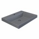 Раковина кварцевая для ванной Uperwood Classic Quartz (60 см, серая матовая, бетон)