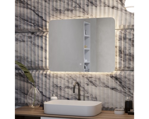 Зеркало для ванной с подсветкой Uperwood Neo (80*60 см, с led-подстветкой)