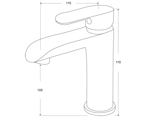 Смеситель для раковины Kern 1021 white