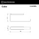 Полотенцедержатель WHITECROSS Cubo CU2456BL (черный мат)