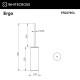 Ершик напольный WHITECROSS Ergo ø80 мм ER2276GL (золото)