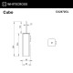Ершик подвесной WHITECROSS Cubo CU2472GL (золото)